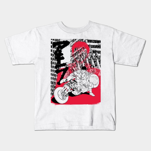 Akira/Kaneda Kids T-Shirt by geekingink